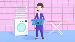 Crazy Laundry: Home Cleaning Adventure Game