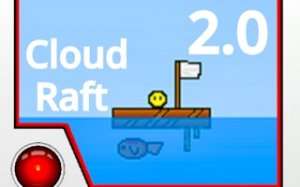 Pixel Raft Builder Ocean Simulation