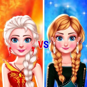 Sisters Ice Flame Dress Up