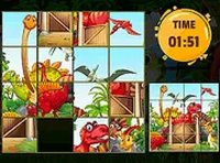Dino Sliding Puzzles Online Game